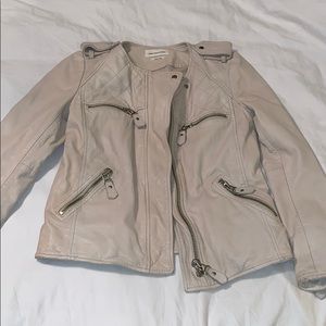 Isabel Marant Etoile Lambskin Moto Leather Jacket